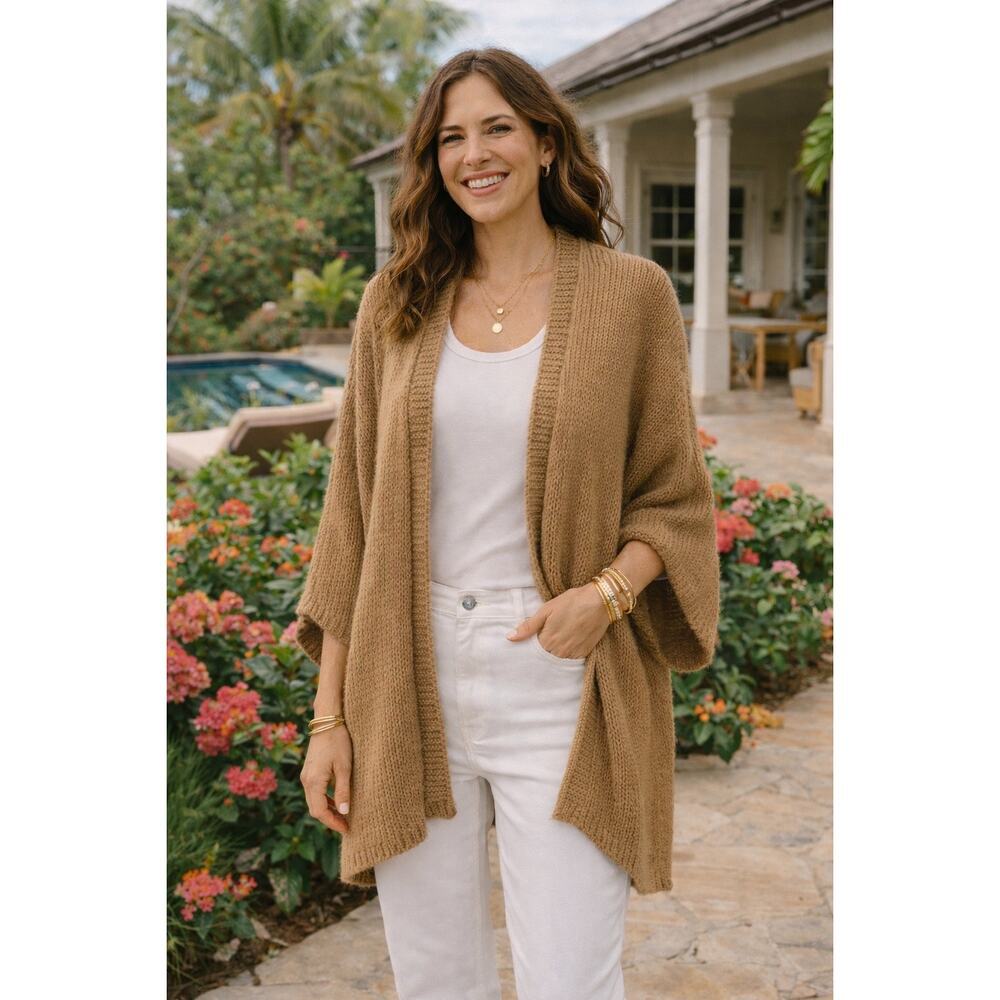 Calypso St Barth Honey Loose Knit Oversized Cardigan Size 0 - Picture 3 of 11